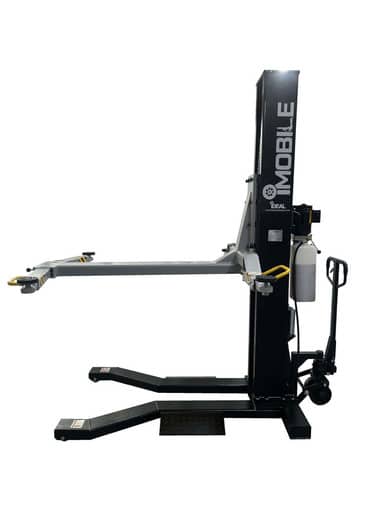 iDEAL MSC-6KLP 6,000 lb. Low Profile Mobile Single Post Lift - Black Edition – image 2
