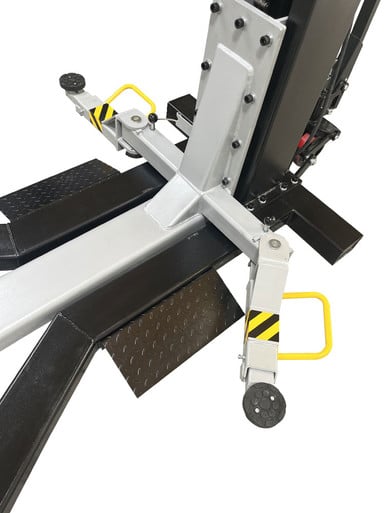 iDEAL MSC-6KLP 6,000 lb. Low Profile Mobile Single Post Lift - Black Edition – image 7
