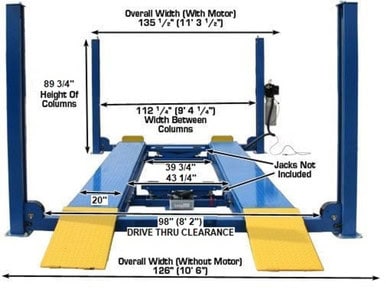 ATLAS 412 12,000 lb Commercial 4-Post Lift – image 7