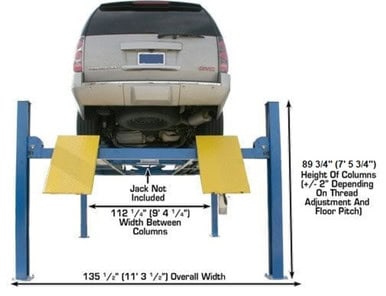 ATLAS 412 12,000 lb Commercial 4-Post Lift – image 5